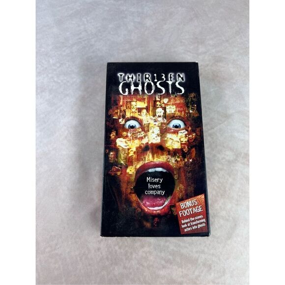 Vintage Horror Film Thir13en Ghosts VHS Bonus Footage 2002 Video Tape Good Condi - Picture 1 of 4